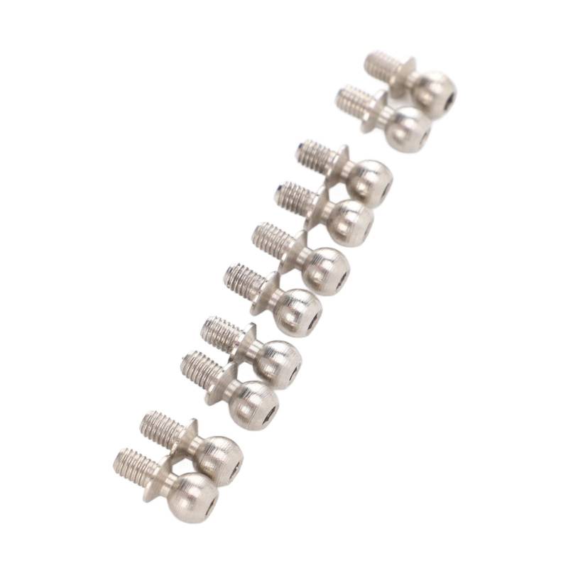 10PCS Kugelkopfschraube Ersatz Kugelkopfschraube Verschluss für WLtoys 144001 144002 144010 124010 124008 124007 RC Auto von Lotpken