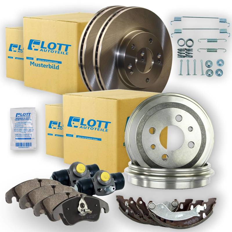 BREMSSCHEIBEN + BREMSBELÄGE + BREMSTROMMELN + BREMSBACKEN + RADBREMSZYLINDER von Lott-Autoteile