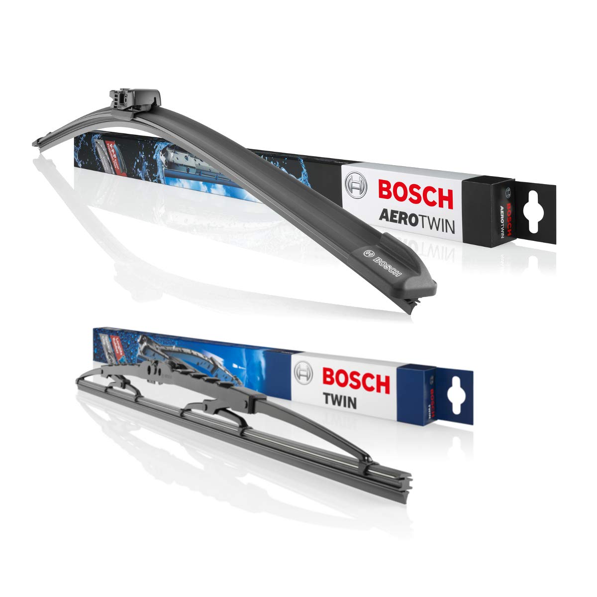 Original Bosch Aerotwin Retro Scheibenwischer Wischblätter Set Vorne + Hinten Komplettsatz von Lott-Autoteile