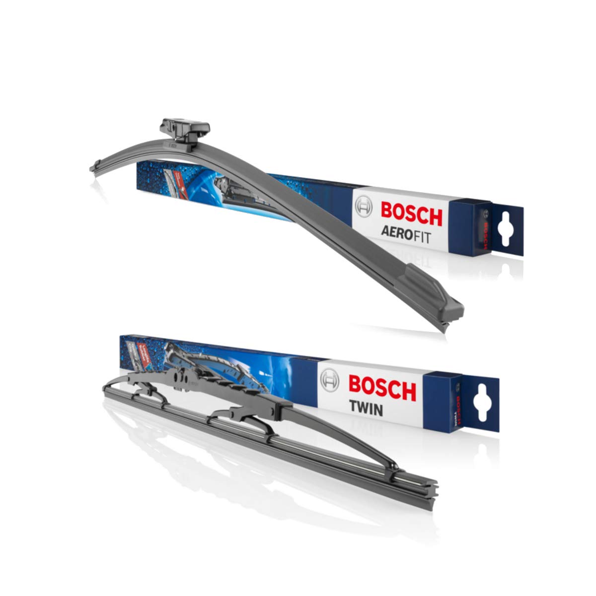 Original Bosch Aerotwin Retrofit Scheibenwischer Wischblätter Set Vorne + Hinten Komplettsatz von Bosch Automotive