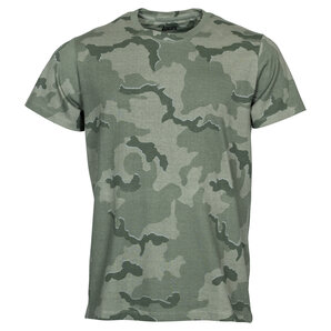 Louis Camo Stripes T-Shirt Camouflage Oliv von Louis