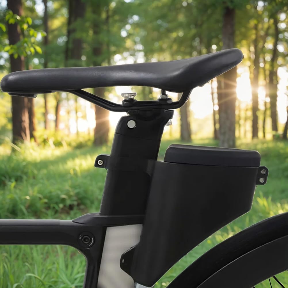 Lovehomily Rennrad-Hecktasche, Hartschale, tropfenförmige Sattelstützentasche, großes Fassungsvermögen, Fahrrad-Sattelstütze, Satteltasche, Fahrradzubehör von Lovehomily