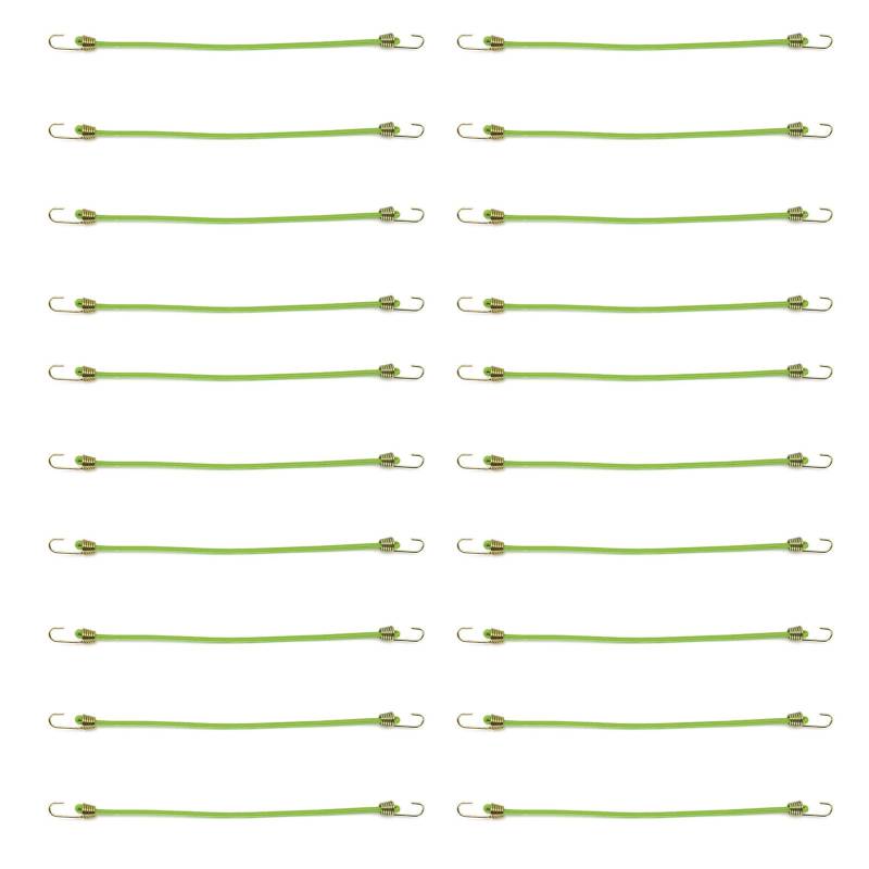 Gepäckgurt Bungee Cord 20 Stück Elastisches Gepäckband Elastischer Bungee Gurt Mit Haken Zur Sicherung Von Gepäcklagern von Loxyxbnh