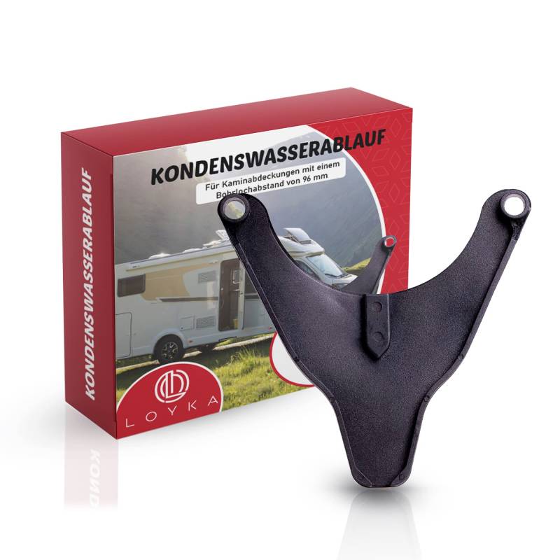 Kondenswasserablauf 96mm Lochabstand TRUMA - Kondensatwasserablauf 3er Set - Kamin Schild - Wohnwagen - Zubehör Wohnmobil - Ablauf für Kaminabdeckung und Kaminkappe - Kamindeckel Abgaskamin Camper von Loyka