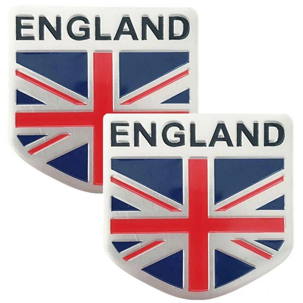 Auto Emblem Aufkleber Frankreich Deutschland England Autoaufkleber Aufkleber 2pcs/Set Stoßfänger Körperdekoration Flaggenzeichen Emblem Autoaufkleber von Lpitoy