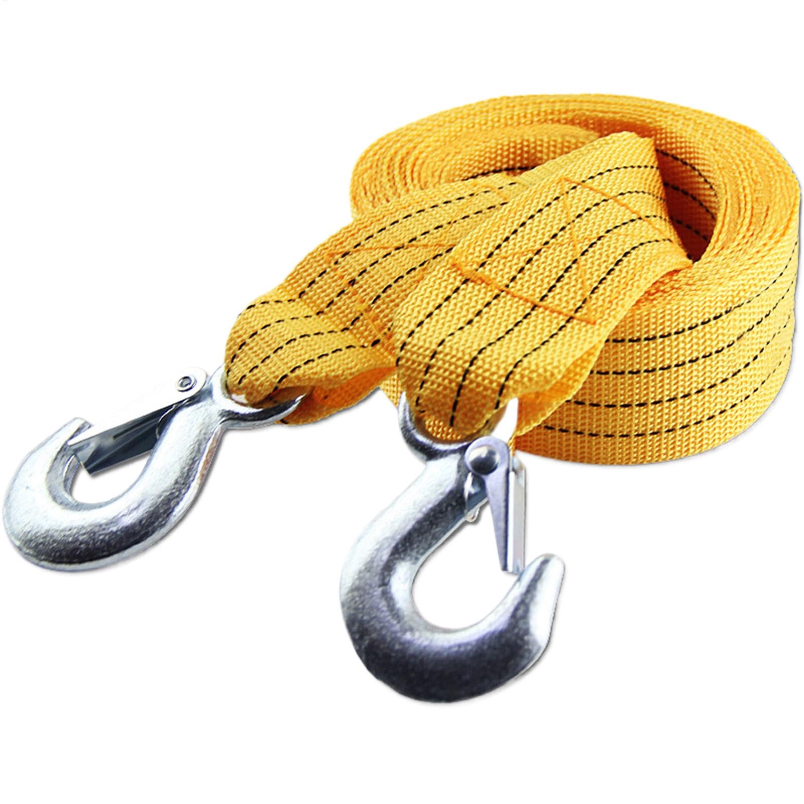 Nylon Tow Strap | Vehicle Recovery Rope | Recovery Rope with Hooks | Vehicle Securing Strap | Auto Tow Rope Secure Hooks for Safe Towing for Cars, Auto, Rvs, Trucks von Lpsdssre