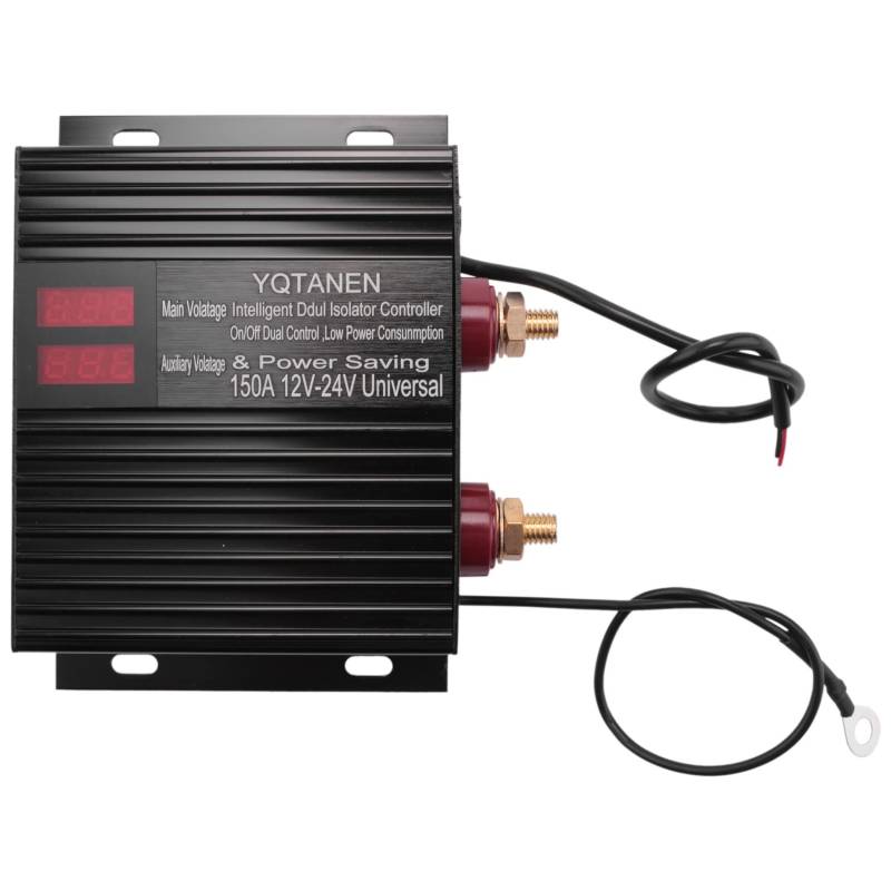 Lrporyvn 150 Ampere Dual Batterie Smart Isolator Universelles Spannungs Empfindliches 12V / 24V Relais für ATV, UTV, RV, Truck von Lrporyvn