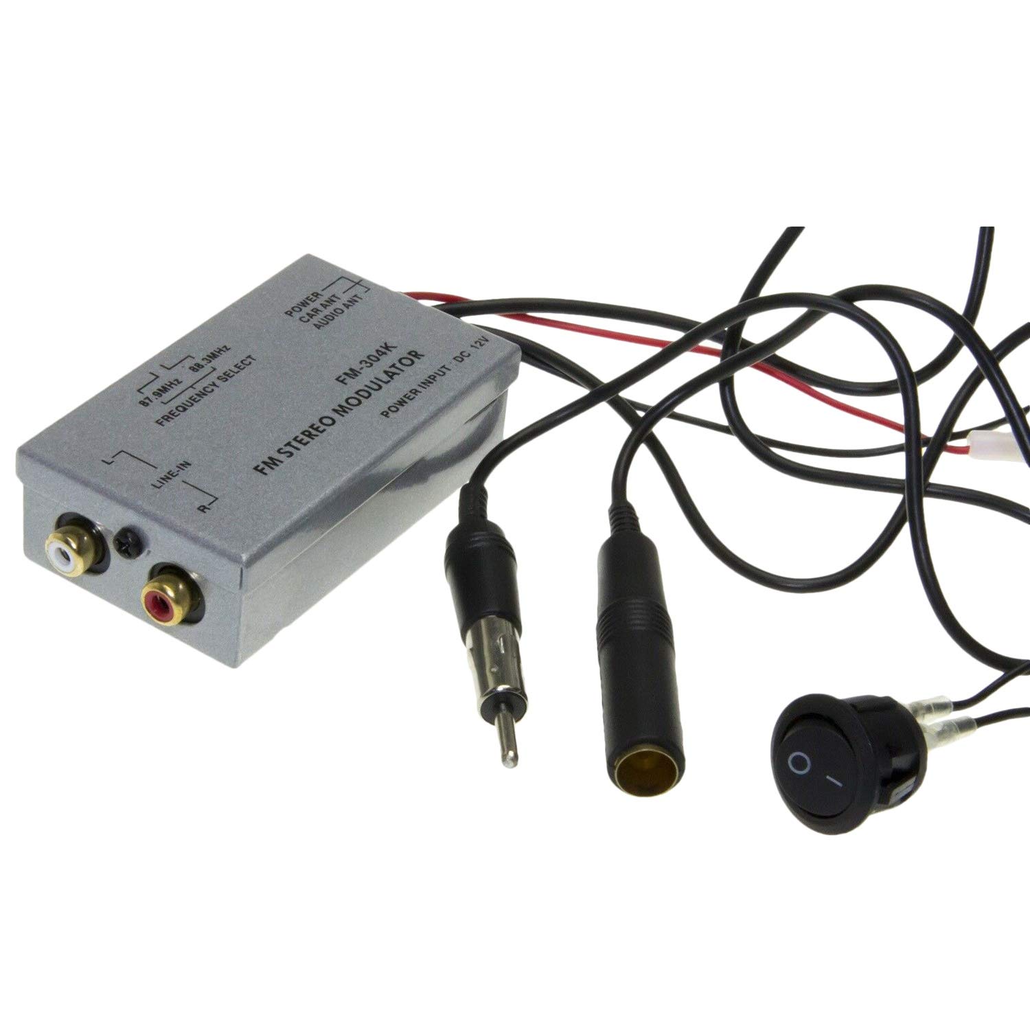 Lrporyvn Universal Fm Modulator Stereo Mp3 Auto Antenne Kabel Auto Radio Cinch Aux Adapter von Lrporyvn