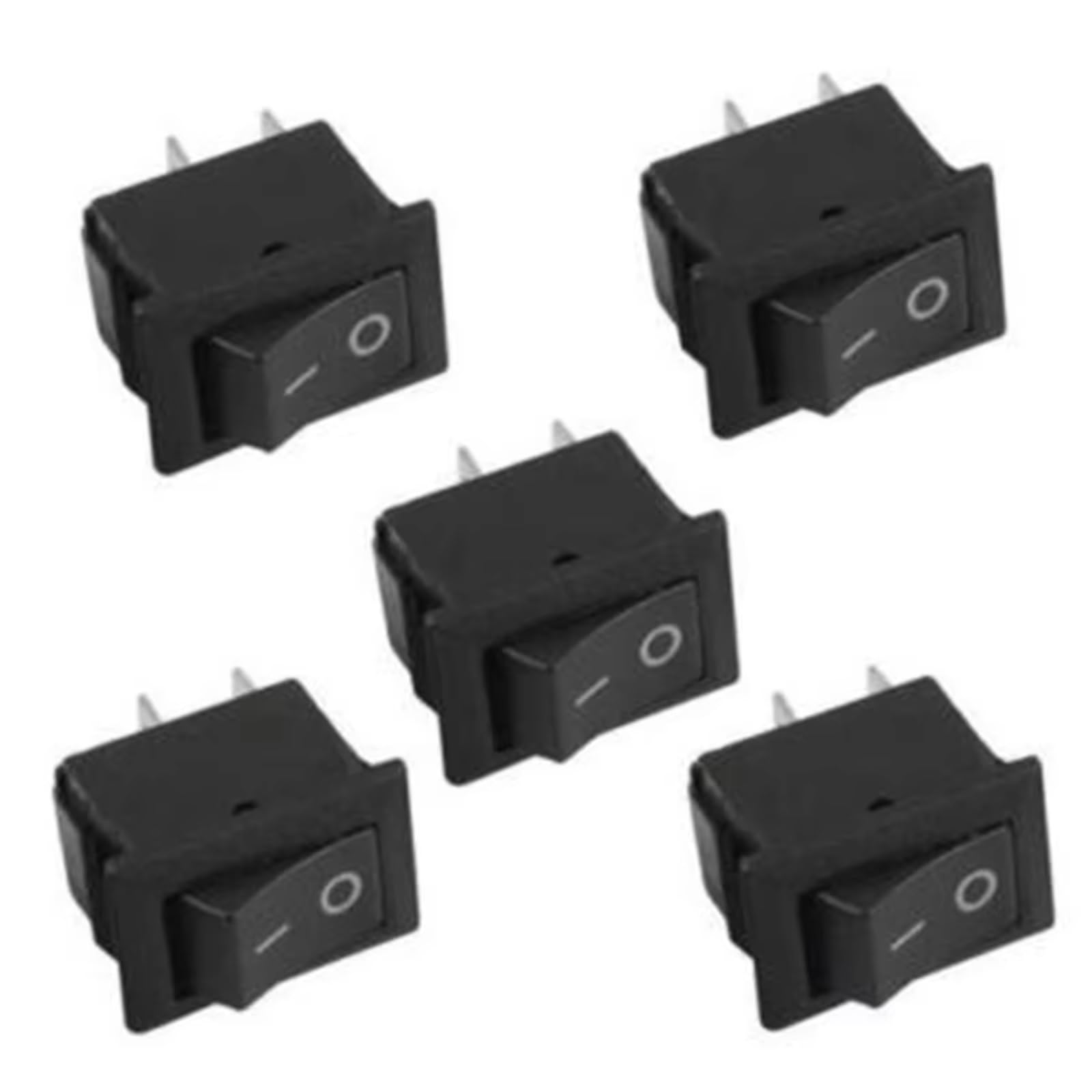 Auto Innenform 10X Auto Auto Lkw Boot Runde Rocker DC 12V 16A 2-Pin EIN/AUS Kippschalter SPST schalter Rocker Schalter 10 * 15mm Innenzubehör von Lspbfkq