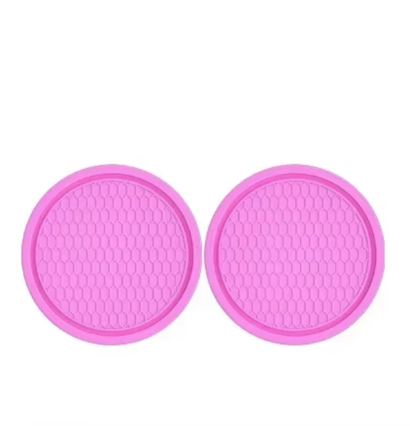 Auto Innenform Auto Tasse Untersetzer Wasser Tasse Anti Slip Pad Universal Embedded Dekorative Untersetzer Auto Innen Dekor Zubehör Innenzubehör(2pcs Pink) von Lspbfkq