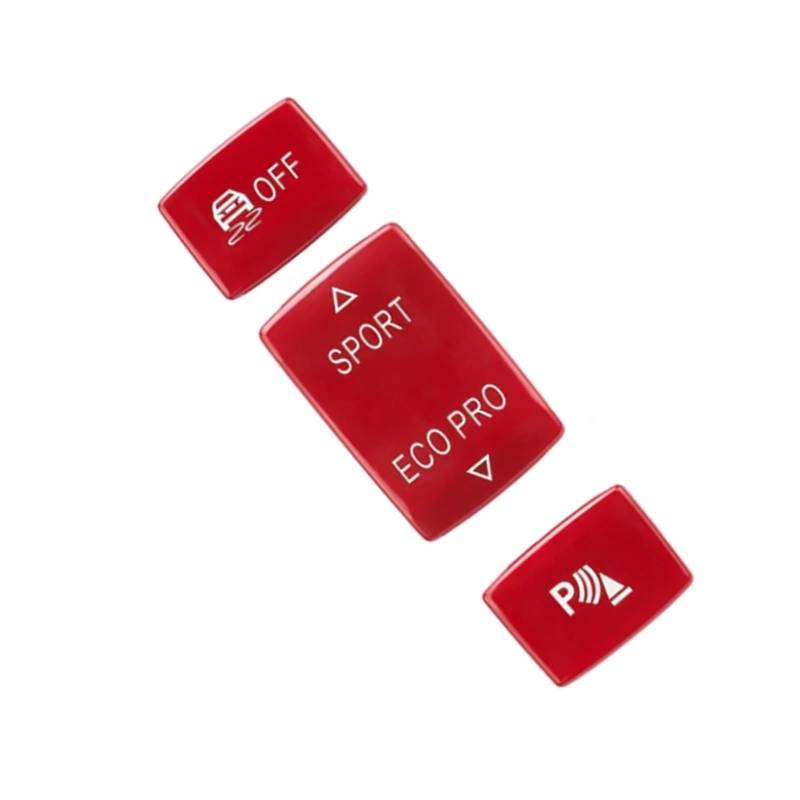 Auto Innenform Für 1 2 3 4 Serie F20 F22 F30 F34 F32 F33 Auto ESP Fahrmodus Schalter Taste Antislip Radar Sensor Schlüssel Abdeckung Innenzubehör(Red A) von Lspbfkq