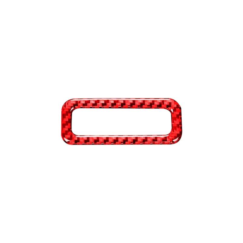 Auto Innenform Für 3 Serie E46 1999-2004 Carbon Fiber Innen Auto Schiebedach Schalter Griff Dekorative Rahmen Trim Abdeckung Aufkleber Innenzubehör(Red) von Lspbfkq