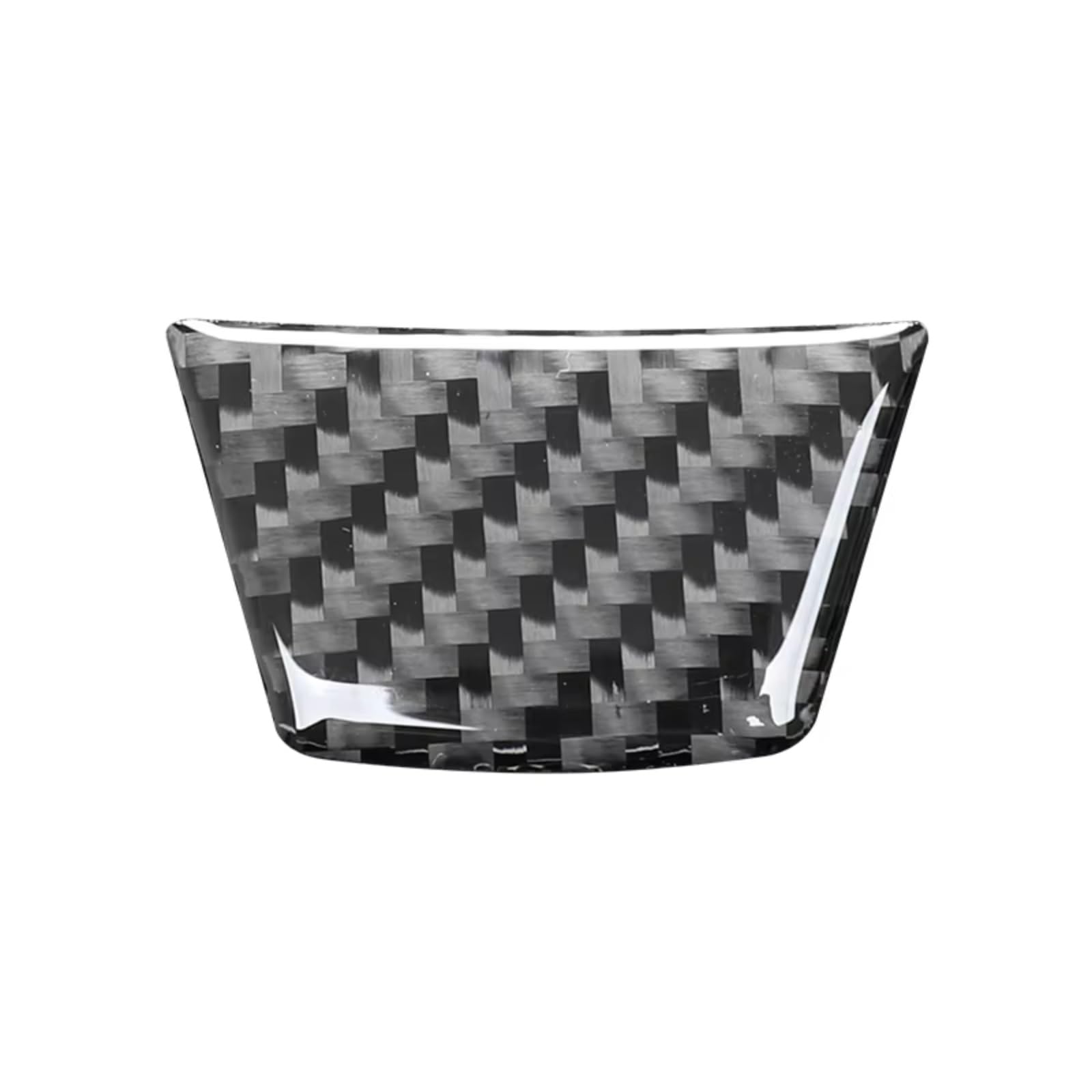 Auto Innenform Für 3 Serie E90 2005-2012 Carbon Fiber Innen Auto Lenkrad Panel Kinn Dekoration Aufkleber Trim Abdeckung Innenzubehör(Schwarz) von Lspbfkq