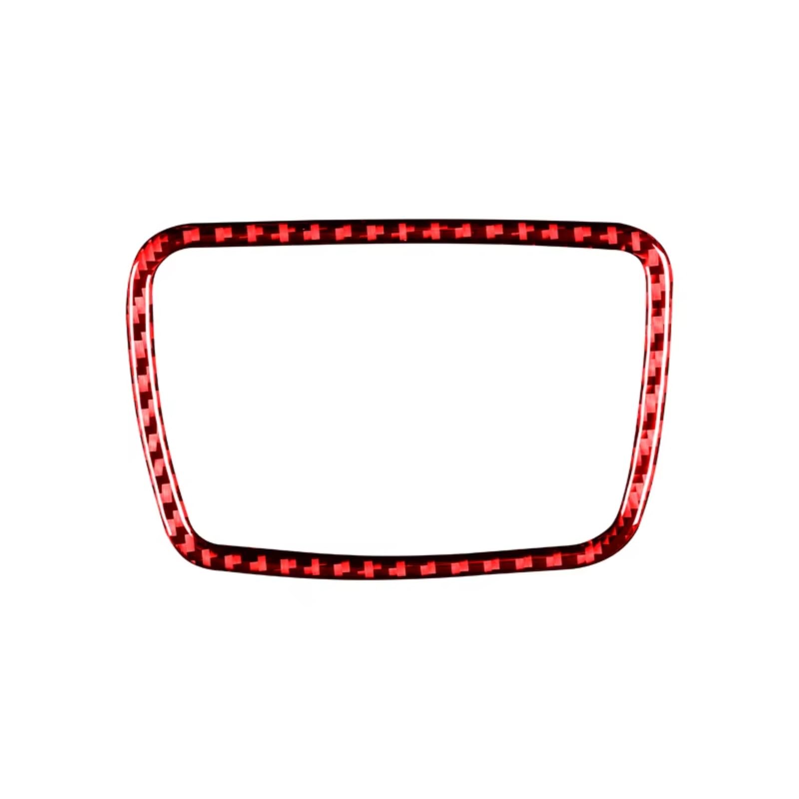 Auto Innenform Für 5 Series F10 F18 2011-2017 Carbon Fiber Innen Auto Zentrale Steuerung Aschenbecher Panel Trim Abdeckung Rahmen Aufkleber Innenzubehör(Style A(Red)) von Lspbfkq