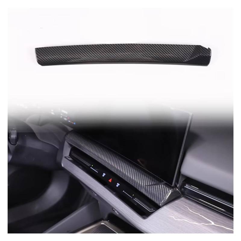 Auto Innenform Für 5 Series G60 2024 + LHD Carbon Fiber Center Console Dashboard Panel Dekoration Abdeckung Trim Auto Zubehör Innenzubehör(1 Stück) von Lspbfkq