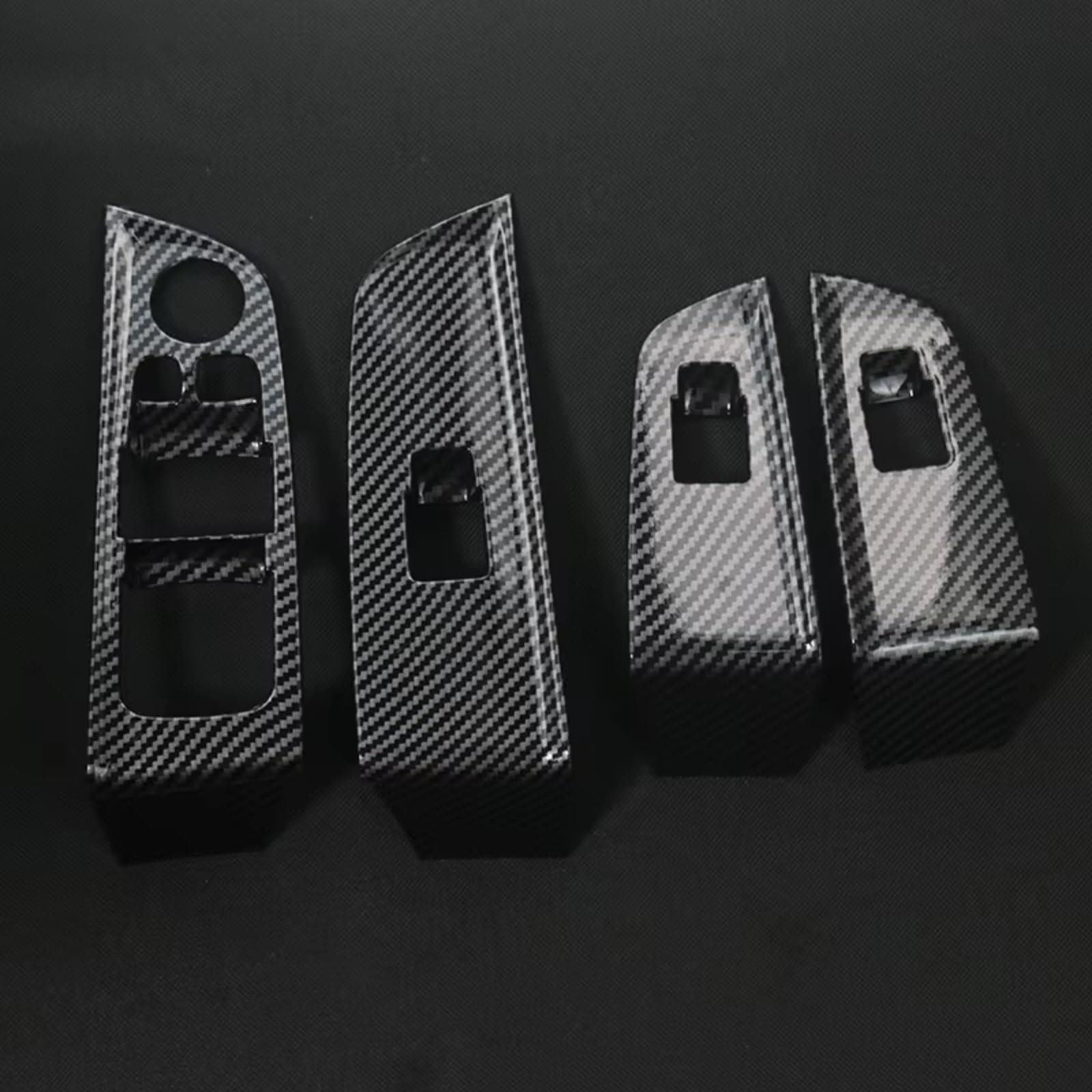 Auto Innenform Für 6 Series gt 6gt G32 2018-2023 Auto Tür Armlehne Panel Fenster Glas Lift-Taste Schalter Abdeckung Innenzubehör(Carbon fiber Color) von Lspbfkq