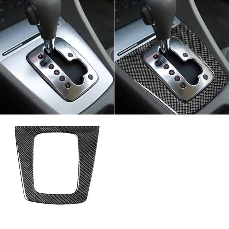 Auto Innenform Für A4 S4 B7 2005-2008 Autozubehör Real Carbon Fiber Schalthebel Panel Set Abdeckung Trim Innenzubehör(Automatic gear A) von Lspbfkq