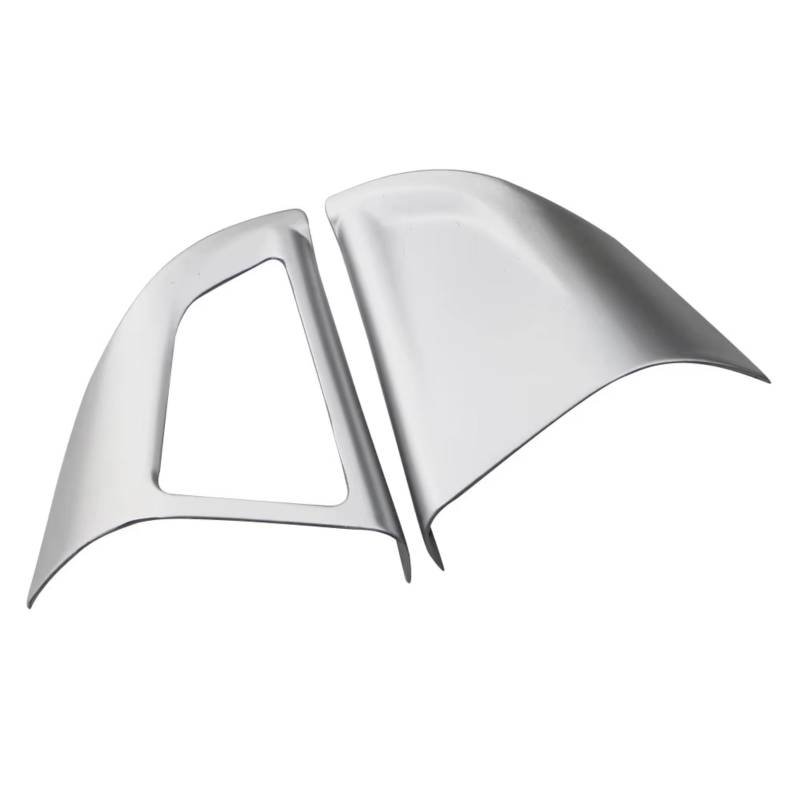 Auto Innenform Für Chevrolet für Cruze Fließheck 2009-2015 für Trax Auto Chrom Lenkrad Schutzhülle Trim Aufkleber Innenzubehör(1 Hole Matte Silver) von Lspbfkq