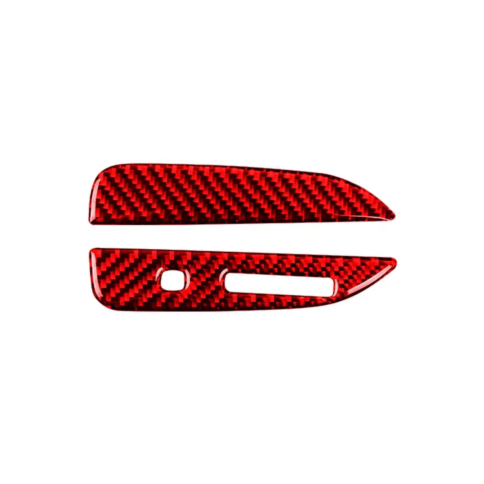 Auto Innenform Für Ford Für Mustang GT 2015-2021 Auto Innen Auto Wasser Tasse Halter Dekoration Rahmen Trim Abdeckung Aufkleber Innenzubehör(A(Red),Left-hand drive) von Lspbfkq