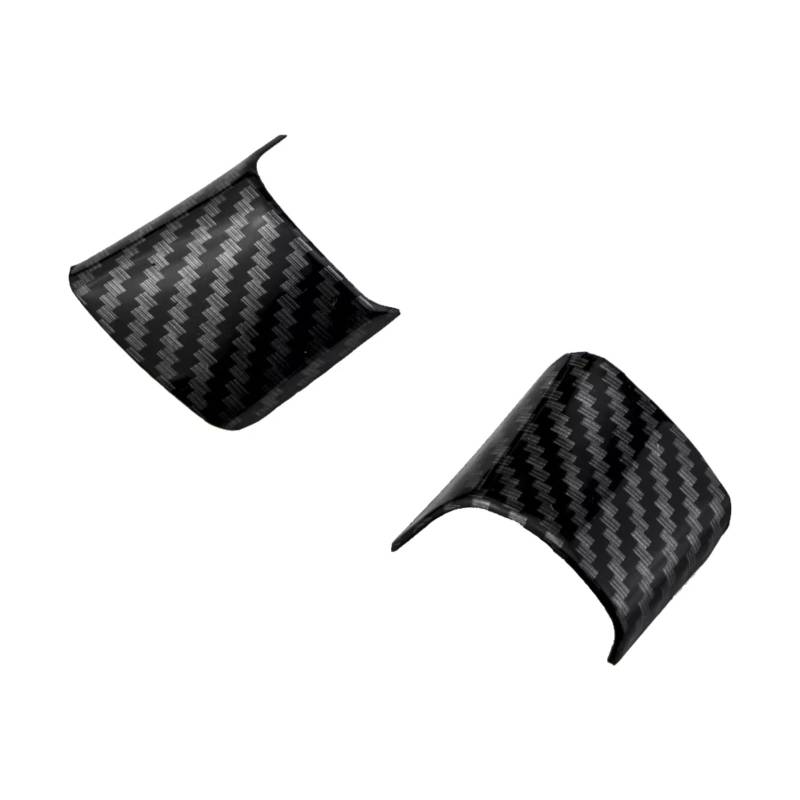 Auto Innenform Für Ford für Focus 3 MK3 Limousine Fließheck 2012-2014 Auto Lenkrad Trim Abdeckung Aufkleber Dekoration Fall Innenzubehör(Carbon Fiber 2Pcs) von Lspbfkq