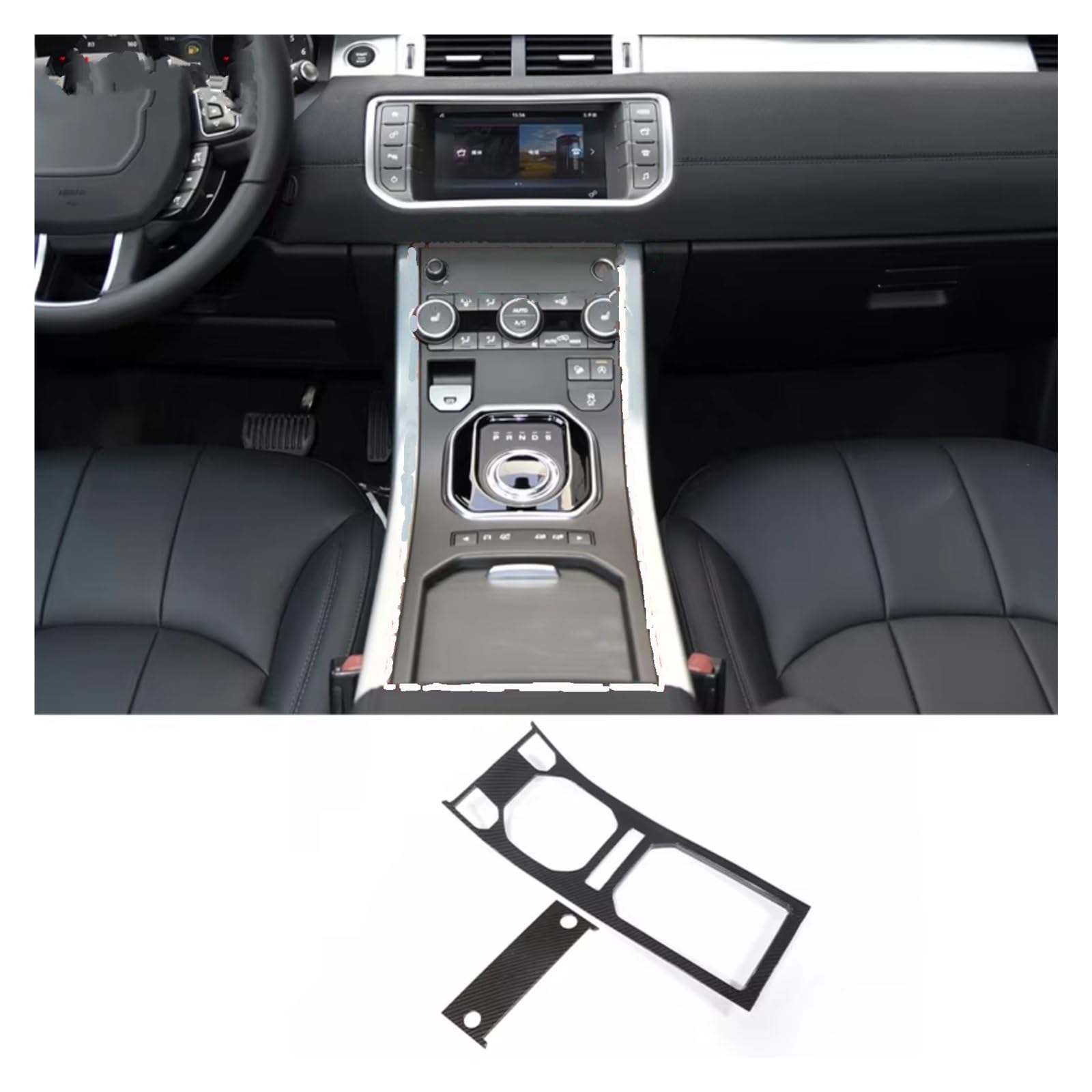 Auto Innenform Für Land Für Rover Für Range Für Rover Für Evoque 2011-2018 Auto Center Panel Lenkrad Trim Innenzubehör(5) von Lspbfkq