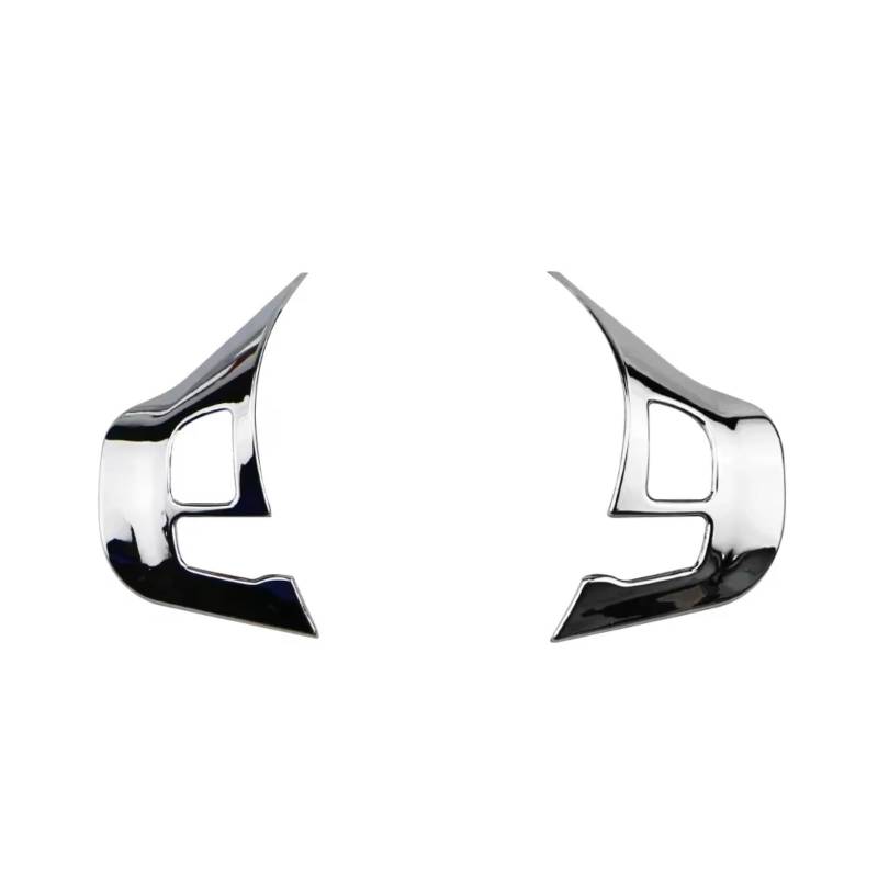 Auto Innenform Für Peugeot 208 für GTI 2008 308 2014-2017 Auto Chrom Lenkrad Dekoration Trim Abdeckung Aufkleber Innenzubehör(Glossy 2 pcs) von Lspbfkq