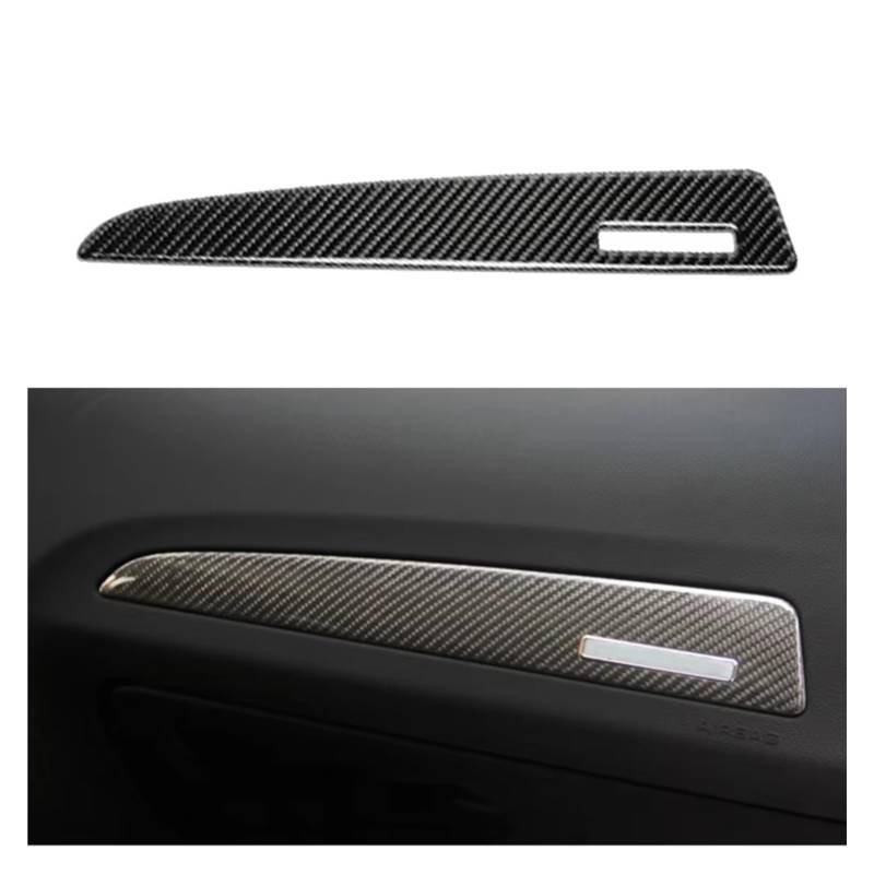 Auto Innenform Für Q5 2009 2010 2011 2012 2013 2014 2015 2016 2017 Carbon Fiber Car Styling Co-pilot Dashboard Panel rahmen Abdeckung Trim Innenzubehör(Left hand driving) von Lspbfkq