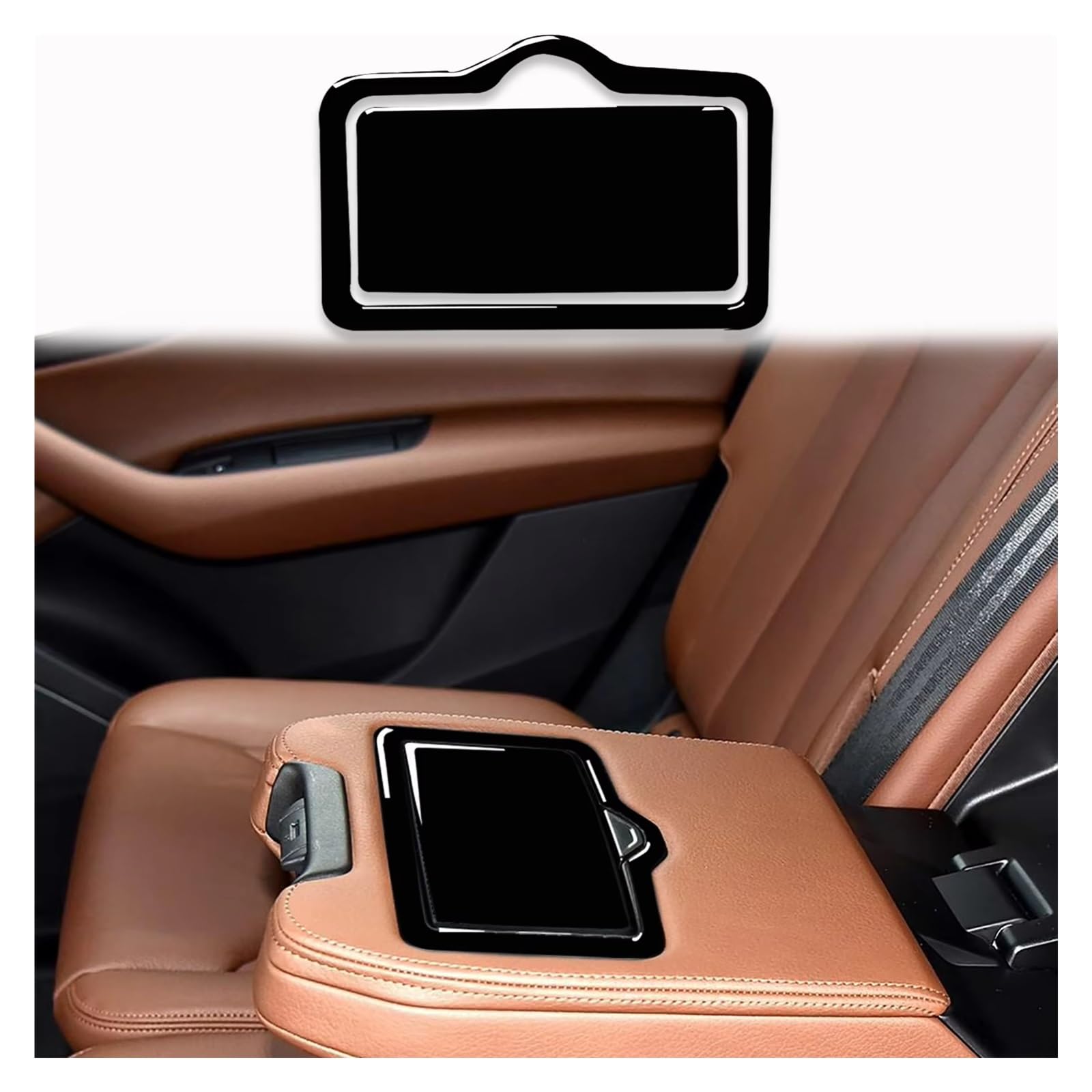 Auto Innenform Für Q7 SQ7 4M 2016-2019 Auto Lenkrad Getriebe Panel Air Outlet Tür Trim Innen Aufkleber Innenzubehör(2 Pcs A) von Lspbfkq