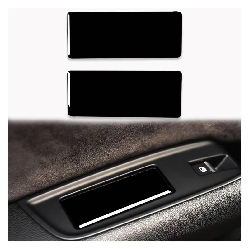 Auto Innenform Für Q7 SQ7 4M 2016-2019 Auto Lenkrad Getriebe Panel Air Outlet Tür Trim Innen Aufkleber Innenzubehör(2 Pcs E) von Lspbfkq