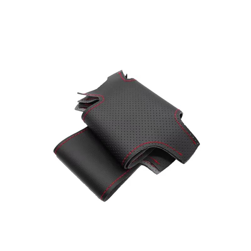 Auto Innenform Für Suzuki Für Grand Für Vitara 2007-2013 Hand Geflecht Perforierte Leder Auto-styling Lenkrad Abdeckung Trim Innenzubehör(Black-red line) von Lspbfkq