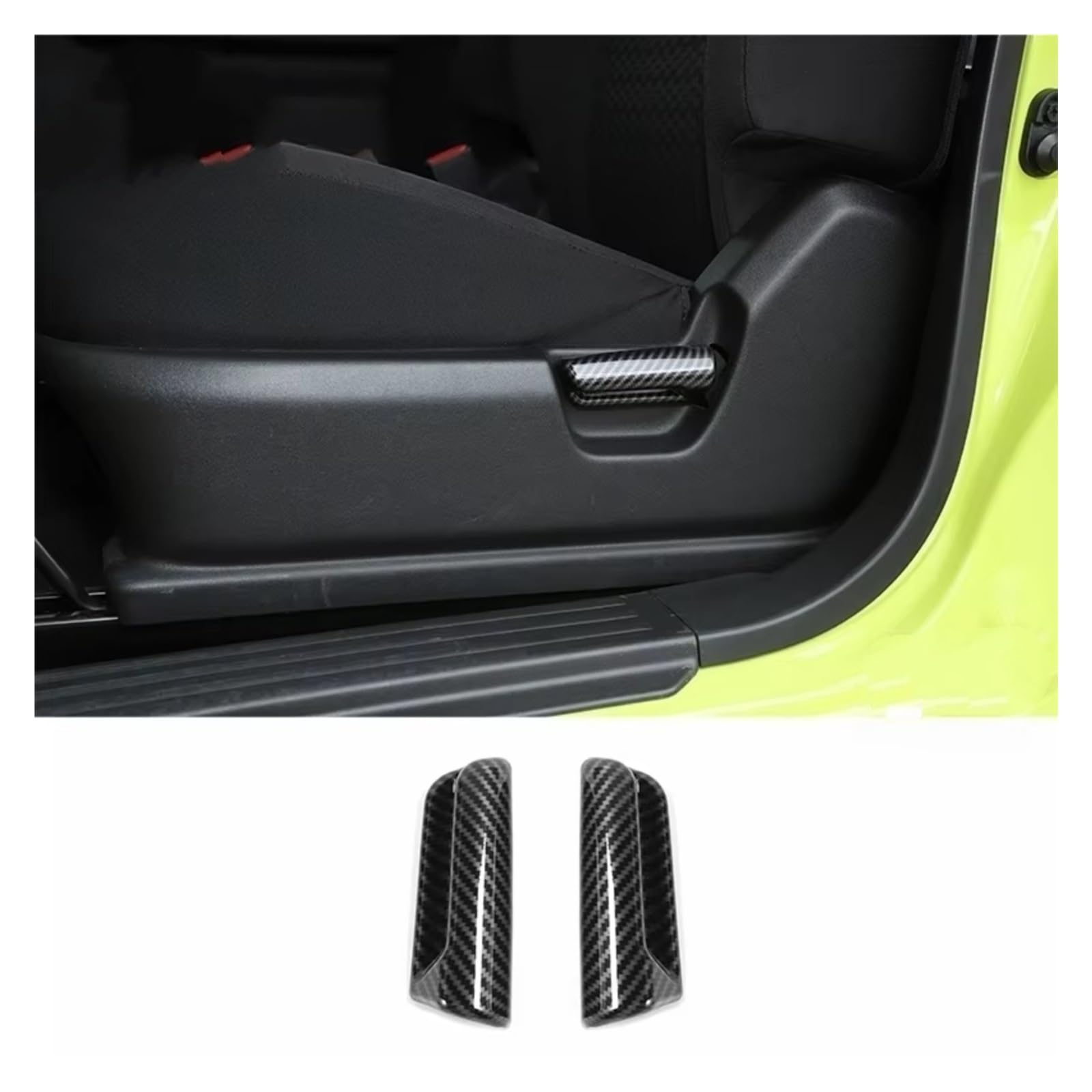 Auto Innenform Für Suzuki für Jimny 2019-2024 Up Zubehör Korn Auto Innen Dekoration Abdeckung Trim Innenzubehör(Adjust handle trim) von Lspbfkq