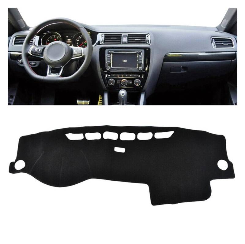 Auto Innenform Für VW Für Jetta Für MK6 2011-2018 Dash Board Panel Matte Vorne Sonnenschutz Teppich Streifen Innenzubehör von Lspbfkq