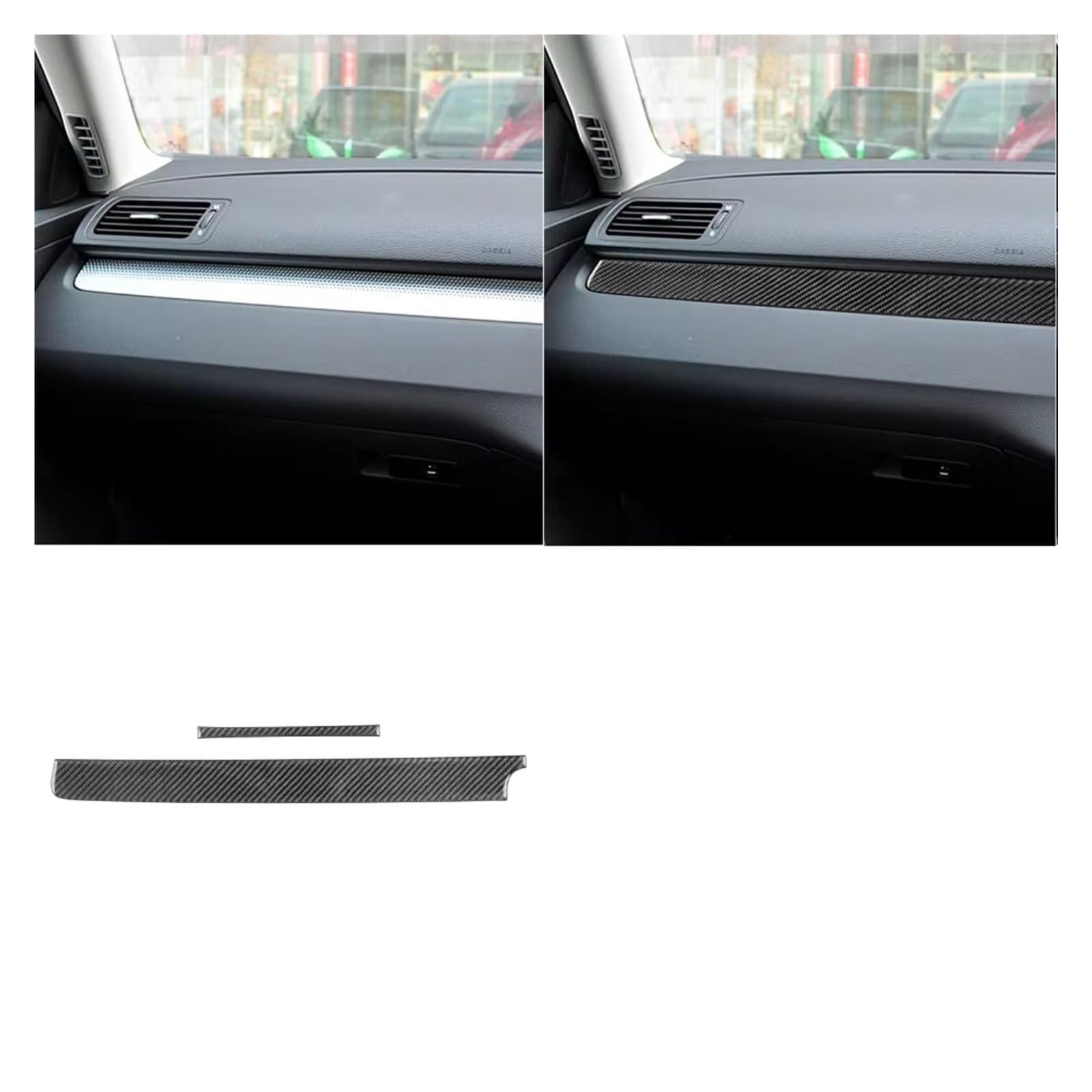 Auto Innenform Für VW Für Passat B6 2006-2011 Dashboard Tacho Panel Trim Abdeckung Innen Auto Aufkleber Innenzubehör(Type F) von Lspbfkq