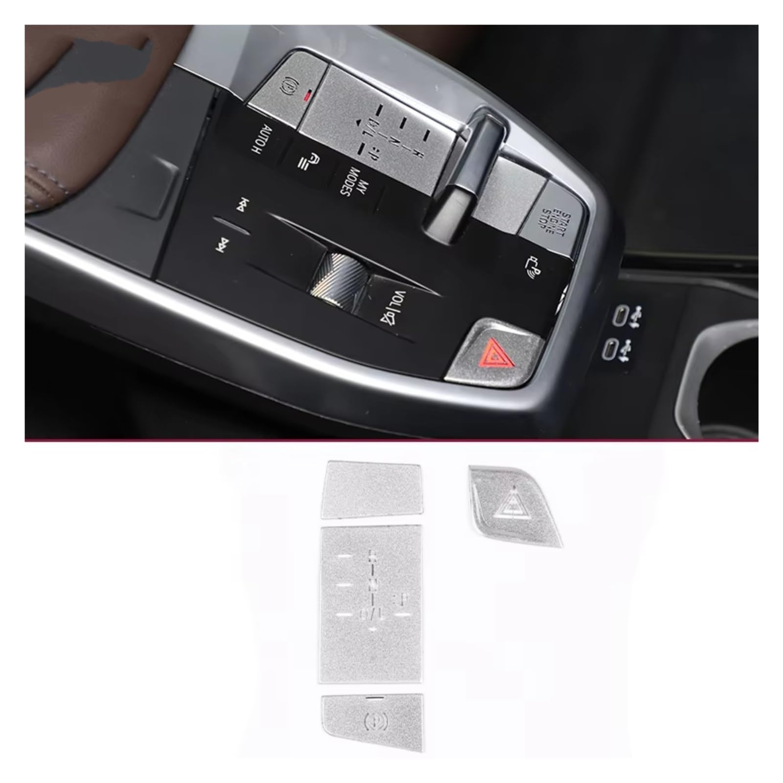 Auto Innenform Für X1 U11 2023 2024 Auto Tür Sitz Speicher Einstellen Fenster Lift Lenkrad Taste Schalter Trim Abdeckung Innenzubehör(C) von Lspbfkq