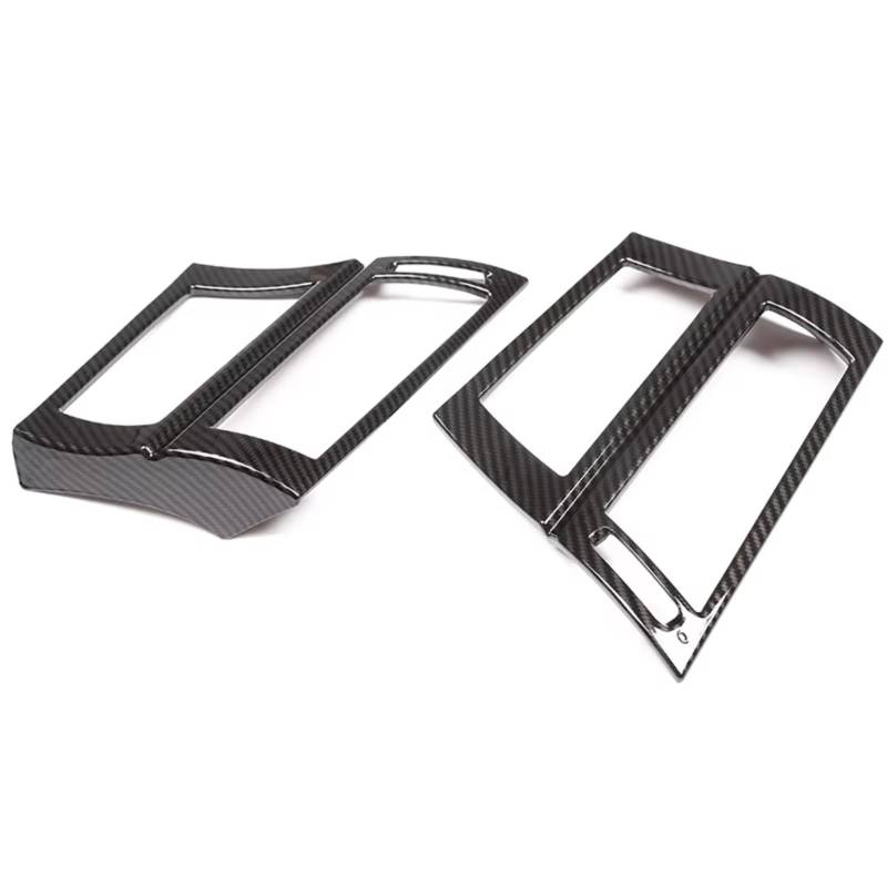 Auto Innenform Für X5 X6 E70 E71 2008-2013 Auto Zubehör Carbon Faser 2 Pcs ABS Auto Vorderseite Klimaanlage vent Rahmen Trim Innenzubehör von Lspbfkq