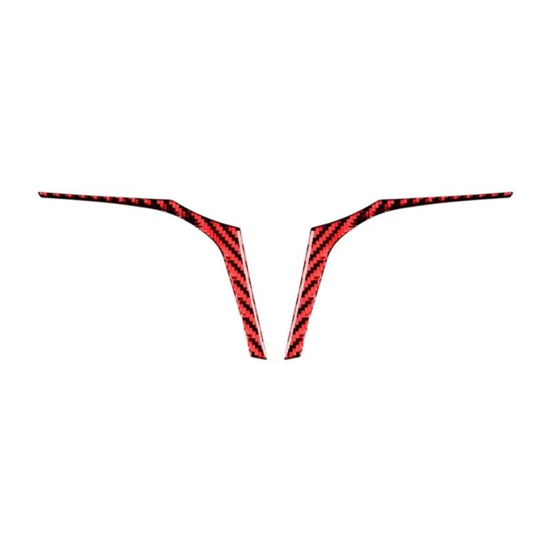 Auto Innenform Für Z4 Serie G28 G29 2019-2023 Carbon Fiber Innen Auto Lenkrad Panel Trim Abdeckung Dekoration Aufkleber Innenzubehör(Red) von Lspbfkq