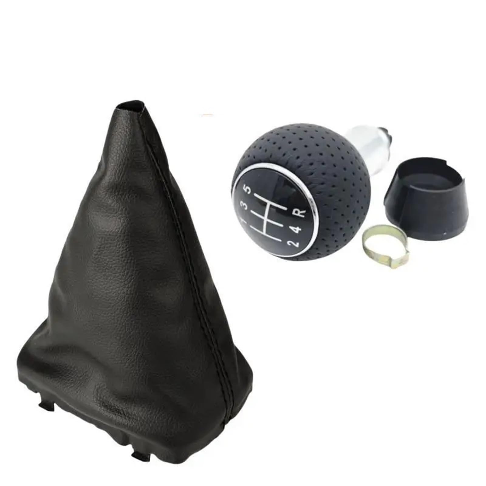 Car Schalthebel Für A3 S3 2001 2002 2003 5/6 Geschwindigkeit 12mm Auto Styling Manuelle Schaltknauf Shifter Schaltknauf Gamasche Boot Abdeckung Fall Kragen Schalthebel Shift Knob(B0463 and K0003) von Lspbfkq