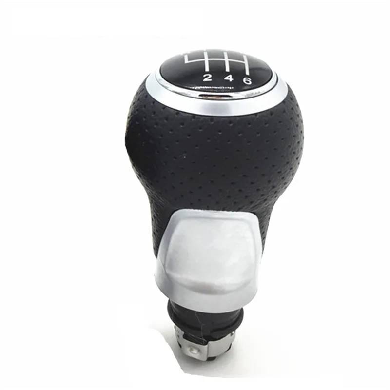 Car Schalthebel Für A4 S4 B8 8K A5 8T Q5 8R S Linie 2007-2015 Schaltknauf Gamasche Boot Hebel Griff Kopf Staubdichte Abdeckung 12mm Schalthebel Shift Knob(R 1 2 3 4 5 6 Silver A) von Lspbfkq