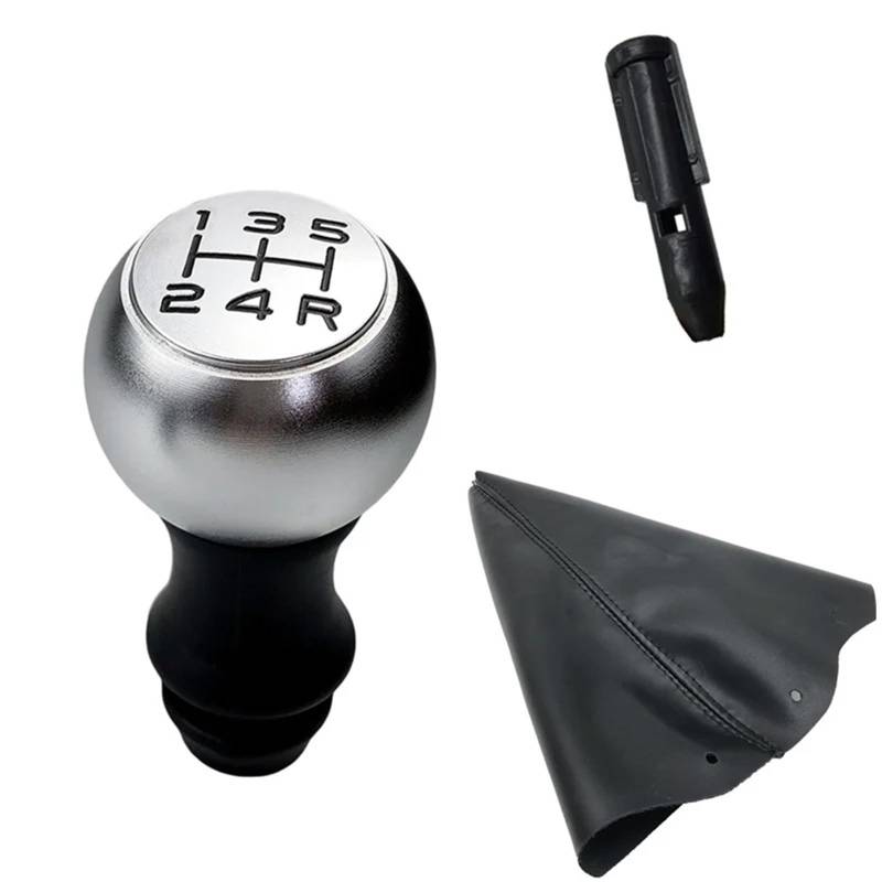 Car Schalthebel Für Citroen C2 C3 C5 für Picasso für Elysee für Sega Schaltknauf Gamasche Boot Adapter Hülse Schalthebel Shift Knob(Matte Black) von Lspbfkq