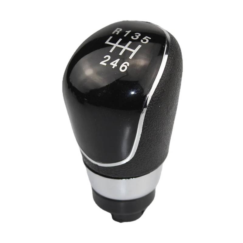 Car Schalthebel Für Ford Für Fiesta 2008-2012 Auto Styling Zubehör 5/6 Gang Schaltknauf Gamasche Boot Abdeckung Fall Kragen Schalthebel Shift Knob(6-Speed Black) von Lspbfkq