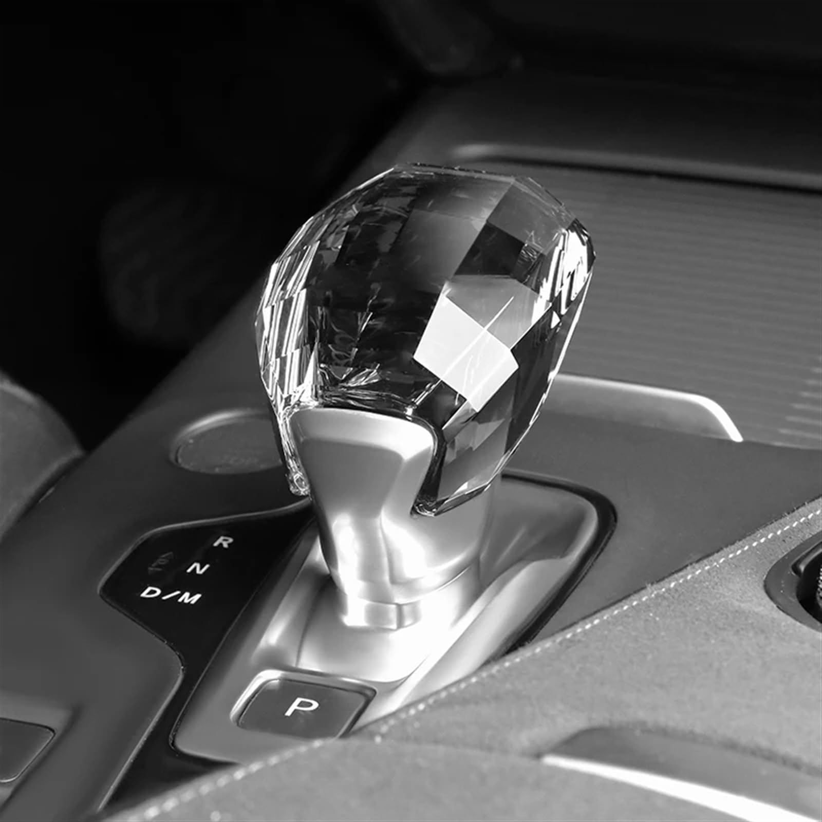 Car Schalthebel Für Für QX50 2018-2022 Anti-abrieb Anti-Scratch Flammschutzmittel Auto Shifter Griff Knopf Kristall Schaltknäufe Schalthebel Shift Knob von Lspbfkq