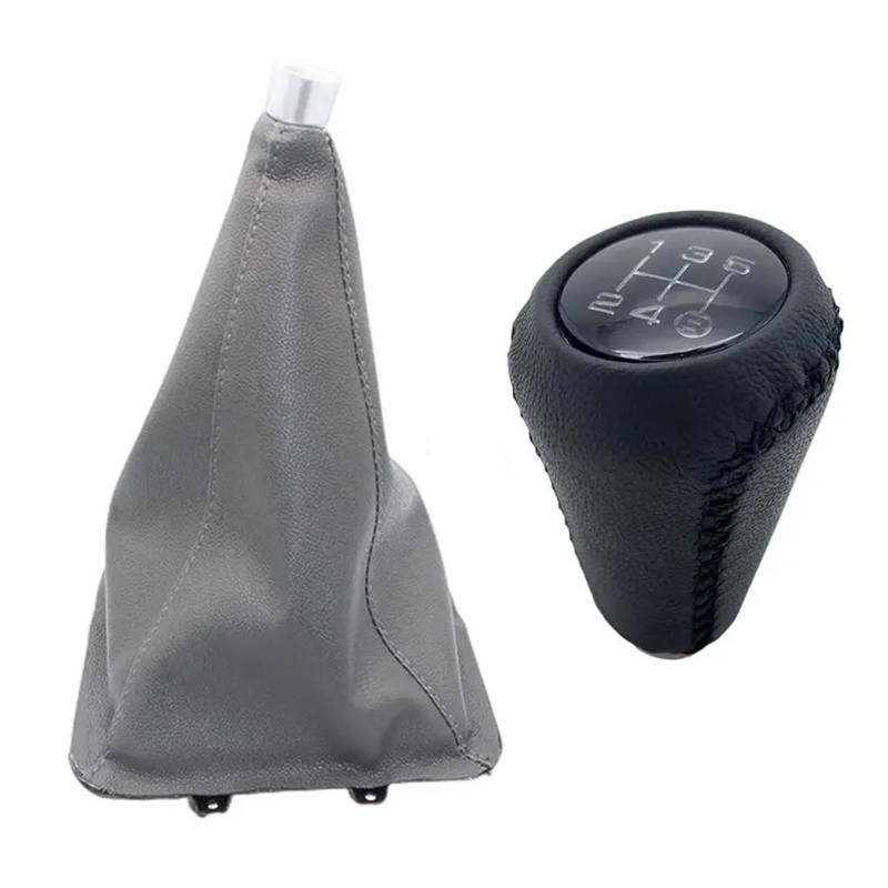 Car Schalthebel Für Great Für Wall V200 V240 2010-2015 Schwarz Grau Leder Auto Hand Geschwindigkeit Schaltknauf Kragen Gamasche Boot Schalthebel Shift Knob(Gray Combo) von Lspbfkq