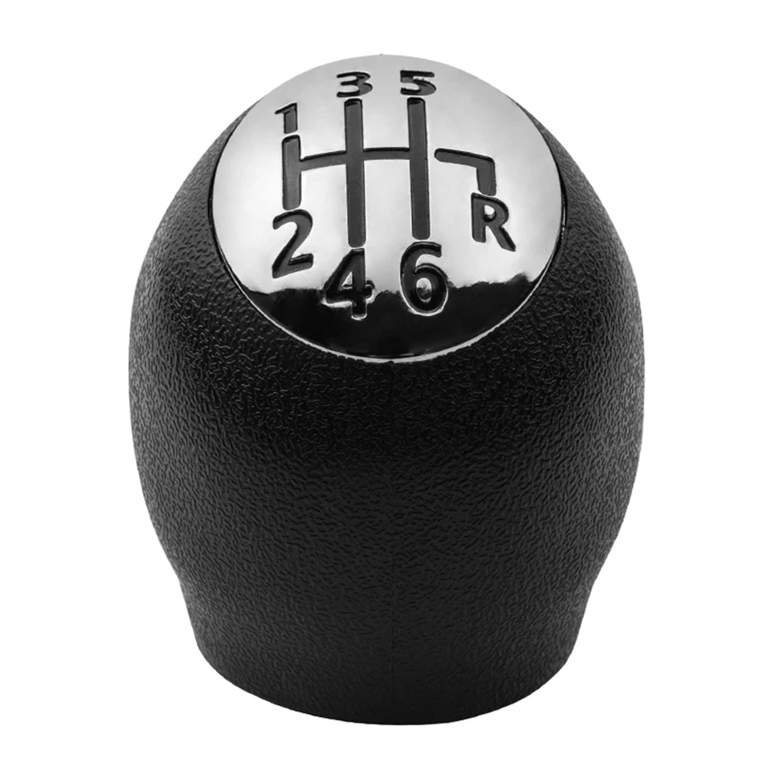 Car Schalthebel Für Megane Für Scenic Für Laguna Chrome Schaltknauf Hebel Shifter Stick 5/6 Geschwindigkeit Schalthebel Shift Knob(6 Speed) von Lspbfkq