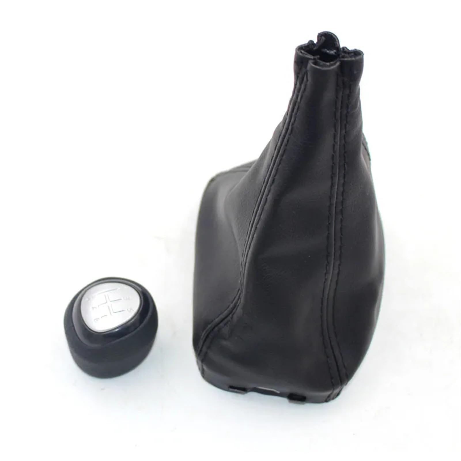 Car Schalthebel Für SAAB 9-3 2003-2012 5 6-Gang-Auto-Shift-Schaltknauf mit Lederbezug Schalthebel Shift Knob(with Shift R123456) von Lspbfkq