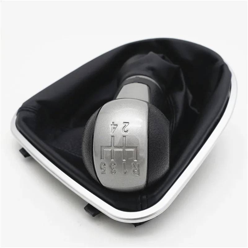 Car Schalthebel Für Sitz Für Altea Für Leon II Für Toledo III 2004-2012 Manuelle Auto Schaltknauf Leder Gamasche Boot Abdeckung Fall Kragen Schalthebel Shift Knob(5 Speed) von Lspbfkq