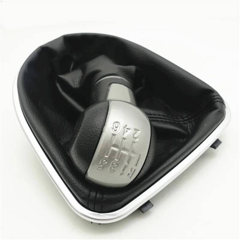 Car Schalthebel Für Sitz Für Altea Für Leon II Für Toledo III 2004-2012 Manuelle Auto Schaltknauf Leder Gamasche Boot Abdeckung Fall Kragen Schalthebel Shift Knob(6 Speed) von Lspbfkq