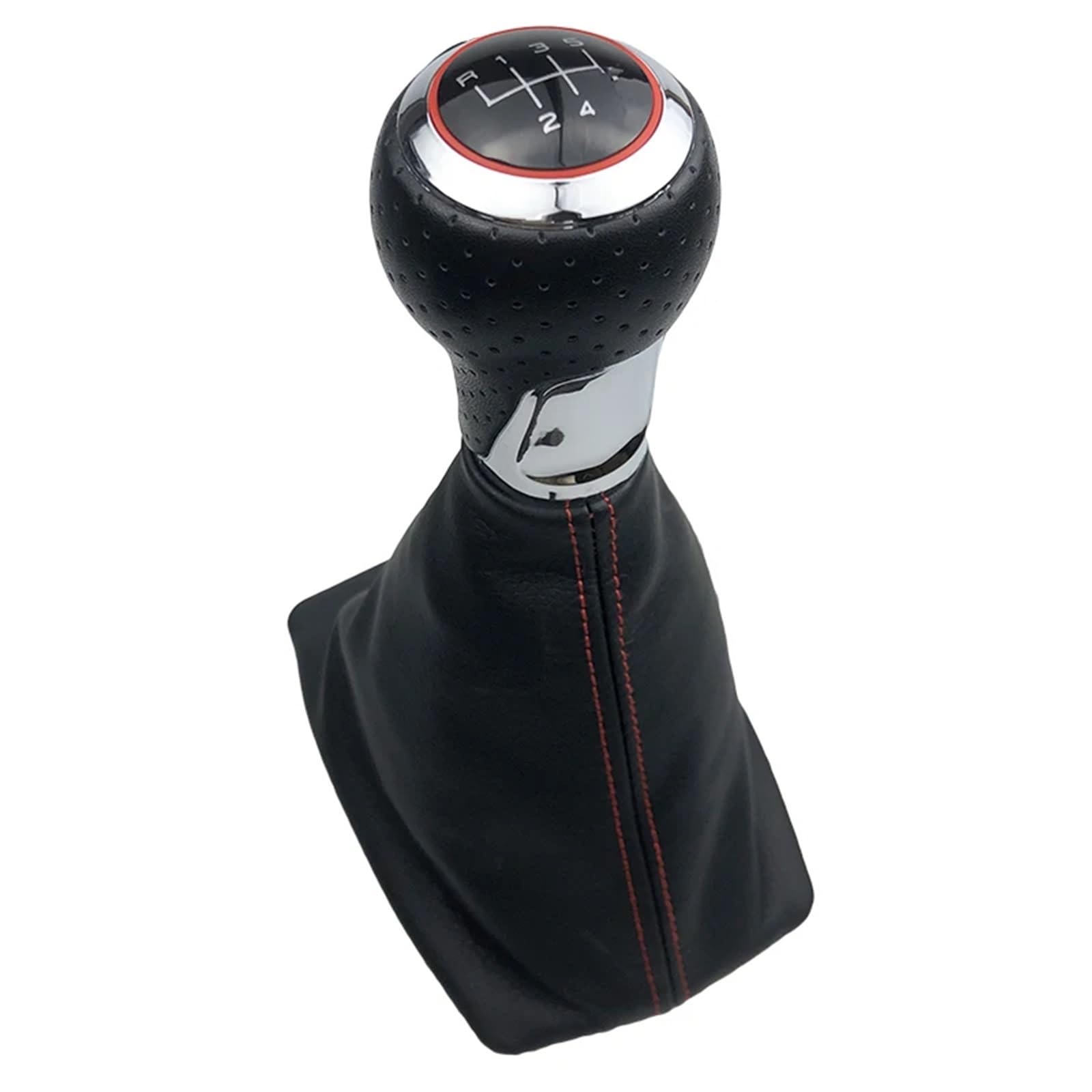 Car Schalthebel Für Sitz Für Exeo (2011) Für Leon (2000) Schaltknauf Hebel Shiter Gamasche Boot Abdeckung Schalthebel Shift Knob(Chrome R12345) von Lspbfkq