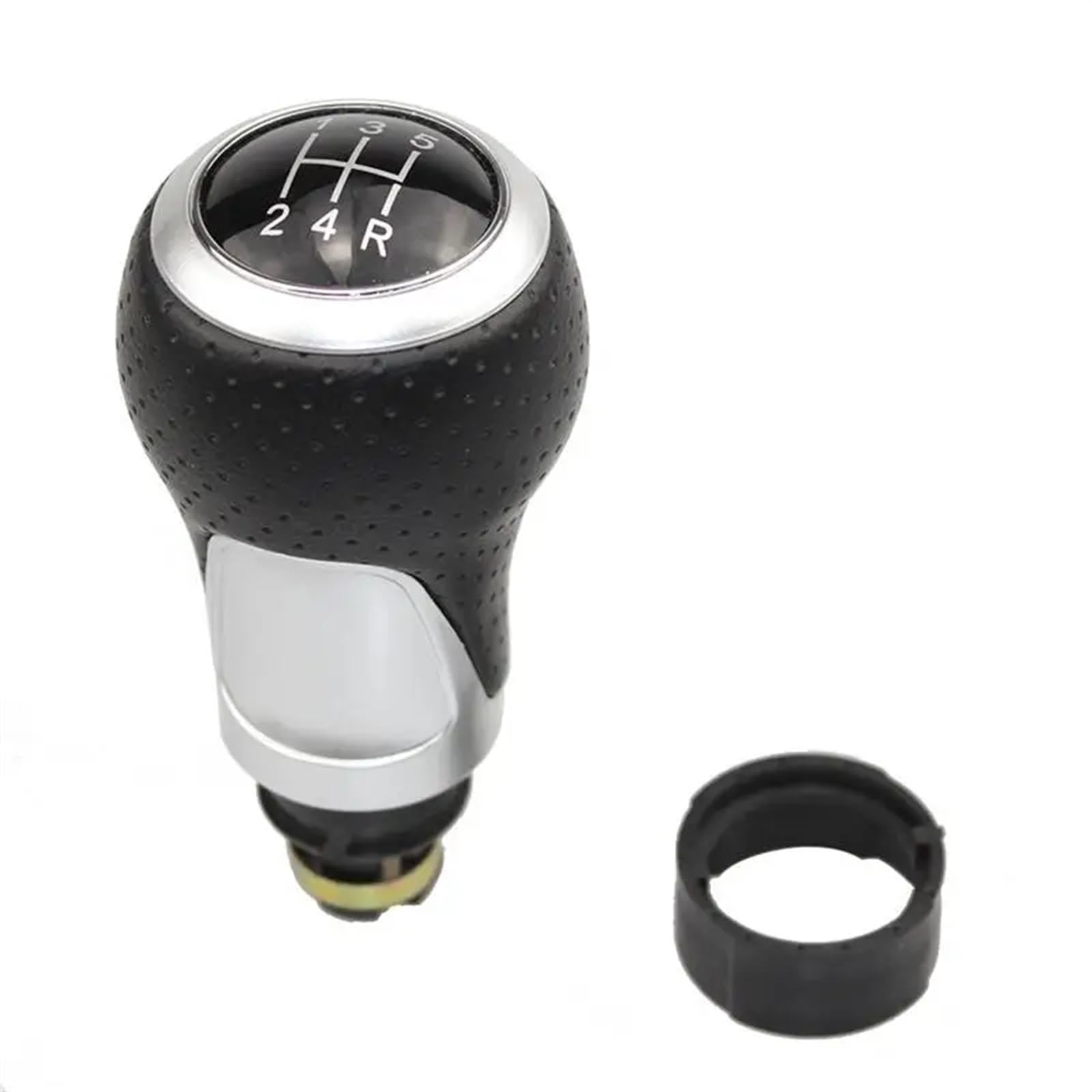 Car Schalthebel Für VW Für GOL Für Pointer Für Saveiro Für Parati 2005-2010 Manuelle Schaltknauf Gamasche Boot Fall Kragen 12mm Schalthebel Shift Knob(Silver Gearknob) von Lspbfkq