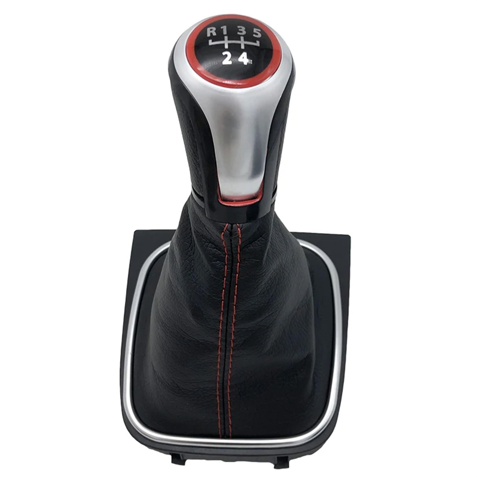 Car Schalthebel Für VW Für Golf 5/6 MK5/6 Für Scirocco (2009) Manuelle Auto Shifter Boot Schaltknauf Kopf Auto Styling Zubehör Schalthebel Shift Knob(B0169) von Lspbfkq