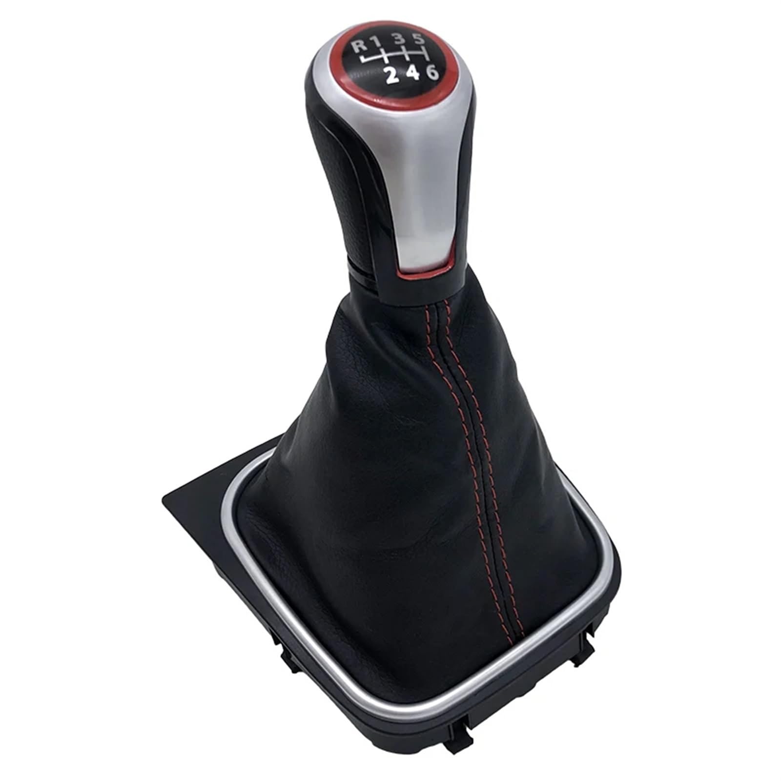 Car Schalthebel Für VW Für Golf 5/6 MK5/6 Für Scirocco (2009) Manuelle Auto Shifter Boot Schaltknauf Kopf Auto Styling Zubehör Schalthebel Shift Knob(B0170) von Lspbfkq